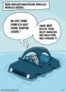 Cartoon: Geschlechtsgesteuert (small) by mil tagged mann,frau,auto,navi,navigation,weg,verfahren,ärger,streit,problem,vorwurf