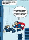 Cartoon: Heldenkrise (small) by mil tagged krise,finanzkrise,wirtschaftskrise,chance,job,gelegenheit,superman,superheld,held,fall,versicherung,risiko,lebensversicherung,vertrag,abschluss,vertreter,abgesichert,tod