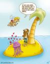 Cartoon: Liebesglück (small) by mil tagged cartoon,insel,amor,liebe,mil