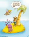 Cartoon: Liebesglück (small) by mil tagged cartoon,insel,amor,liebe,mil