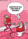 Cartoon: Weihnachtsärger (small) by mil tagged weihnachtsmann,weihnachten,tradition,kamin,schornstein,bad,toilette,problem,ärger,überraschung,lieferung,geschenke