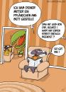 Cartoon: Zum Muttertag (small) by mil tagged mutter,muttertag,fliege,pflanze,geschenk,streit,mil