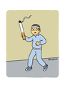 Cartoon: No Smoking 3 (small) by Vhrsti tagged smoking,cigarettes,run,jogging,sport