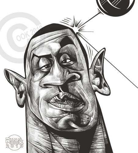 Cartoon: Emile Heskey (medium) by Russ Cook tagged karikaturen,karikature,zeichnung,cartoon,digital,cintiq,wacom,drawing,illustration,cook,russ,caricature,england,villa,aston,wing,left,striker,premiere,soccer,football,heskey,emile