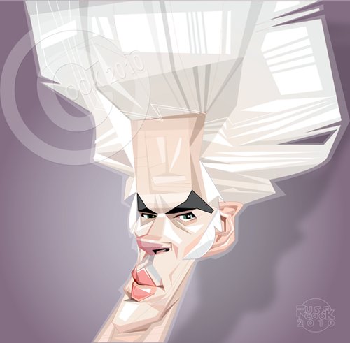 Cartoon: Jim Jarmusch (medium) by Russ Cook tagged karikaturen,karikatur,zeichnung,portrait,cartoon,vector,digital,caricature,man,dead,earth,on,night,law,by,down,director,film,indie,cook,russ,jarmusch,jim