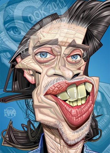 Cartoon: Steve Buscemi (medium) by Russ Cook tagged dogs,reservoir,fargo,star,karikaturen,karikatur,zeichnung,movies,movie,hollywood,actor,celebrity,famous,caricatures,cartoon,vector,illustrator,adobe,portrait,cook,russ,cartoons,illustration,digital,caricature,buscemi,steve