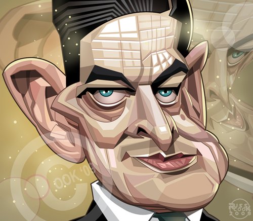 Cartoon: T.S.Eliot (medium) by Russ Cook tagged illustration,computer,digital,vector,karikaturen,karikatur,caricature,cook,russ,american,america,poet,eliot,stearns,thomas