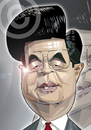 Cartoon: Hu Jintao (small) by Russ Cook tagged chinese,china,leader,premier,president,zeichnung,karikature,karikaturen,caricature,caricatures,portrait,cartoon,cartoons,illustration,russ,cook,face