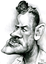 Cartoon: John Steinbeck (small) by Russ Cook tagged john steinbeck writer america author pencil drawing caricature portrait illustration cartoon zeichnung karikature russ cook karikaturen