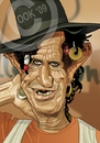 Cartoon: Keith Richards (small) by Russ Cook tagged keith richards rolling stones russ cook zeichnung karikatur karikaturen celebrity music rock and roll guitar caricature illustration stone