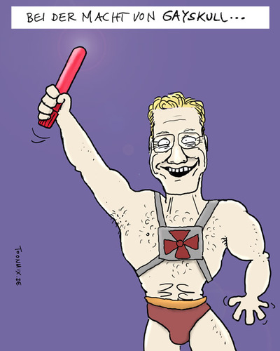 Cartoon: HE-MAN (medium) by Toonmix tagged guido,westerwelle,fdp,wahlen