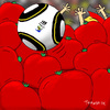 Cartoon: killertomatoes (small) by Toonmix tagged wm