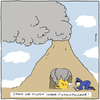 Cartoon: Volcano eruption j. a conspiracy (small) by Toonmix tagged volcano eruption
