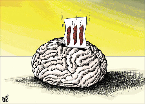 Cartoon: 111 YES (medium) by samir alramahi tagged jordan,arab,ramahi,cartoon,democracy