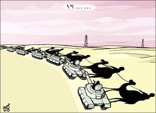 Cartoon: arab tanks (medium) by samir alramahi tagged arab,revelutions,ramahi,cartoon