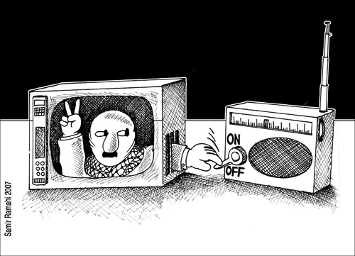 Cartoon: free palestine (medium) by samir alramahi tagged palestine,gaza,arab,ramahi,west,bank,politics
