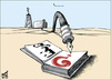Cartoon: Arab new history (small) by samir alramahi tagged oil,arab,history,politics,ramahi,cartoon