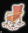 Cartoon: asad lion chair (small) by samir alramahi tagged bashar asad arab syria assad revelution ramahi cartoon