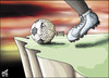 Cartoon: Football 01 (small) by samir alramahi tagged jordan,arab,ramahi,cartoon,football,match,national,unity