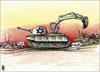 Cartoon: from gaza to Jerusalem (small) by samir alramahi tagged gaza,tags,arab,jerusalem,palestine,war,israel,ramahi