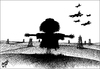 Cartoon: gaddafi still in libya (small) by samir alramahi tagged cartoon,ramahi,gaddafi,libya,spring,arab,oil,nato