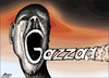 Cartoon: gazza screem (small) by samir alramahi tagged gaza,war,screem,palestine,arab,israel,politics,ramahi