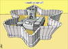 Cartoon: last geto under the sun (small) by samir alramahi tagged geto,israel,nowar,war,ramahi