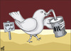 Cartoon: Oil for peace (small) by samir alramahi tagged oil,peace,arab,israel,ramahi,cartoon,politics