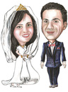 Cartoon: summer weding 2 (small) by samir alramahi tagged ssummer,weding,ramahi,cartoon,jordan,arab,portrait