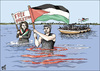 Cartoon: Vittorio Arrigoni and his mother (small) by samir alramahi tagged vittorio,arrigoni,mother,agidea,prata,italy,gaza,folitial,palestine,arab,ramahi,cartoon