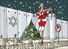 Cartoon: X-mas in holly land (small) by samir alramahi tagged peace,palestine,israel,ramah,cartooni,politics,christmas