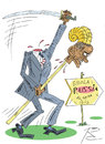 Cartoon: Neue Feinde USA (small) by Sergey Repiov tagged obama,usa,wahnsinn