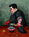 Cartoon: Piter Poroshenko (small) by Sergey Repiov tagged ukraine,krieg