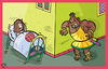 Cartoon: Um die Ecke (small) by Sergey Repiov tagged othello,desdemona,shakespeare