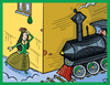 Cartoon: um die Ecke (small) by Sergey Repiov tagged anna,karenina,leo,tolstoi,lokomotive