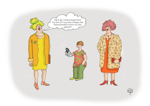 Cartoon: Eingegipstes Handy (medium) by Erwin Pischel tagged handy,smartphone,digital,iphone,sucht,abhängigkeit,digitaldetox,handysucht,gips,gipsarm,gipsverband,verband,operation,op,unterarm,unterarmoperation,chirurg,binde,jugendlicher,kind,vorsorge,weitsicht,pischel
