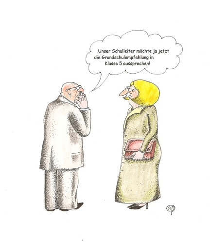 Cartoon: Grundschulempfehlung (medium) by Erwin Pischel tagged bildungspolitik,bildung,grundschulempfehlung,schularten,gymnasium,hauptschule,realschule,grundschule,pischel