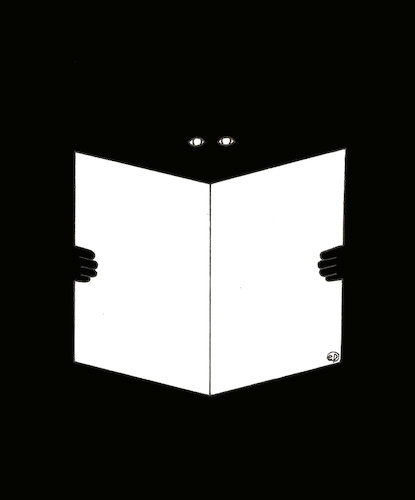 Cartoon: Lesen! (medium) by Erwin Pischel tagged lesen,buch,zeitung,bildung,wissen,lesekompetenz,pischel