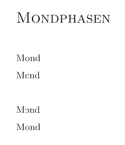 Cartoon: Mondphasen (medium) by Erwin Pischel tagged mond,vollmond,abnehmend,zunehmend,planet,sonne,meteorologie,astronomie,visuelle,konkretepoesie,mondkalender,kalender,mondphasen,pischel