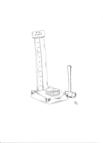 Cartoon: Pisa-Studie (medium) by Erwin Pischel tagged pisa,studie,pischel