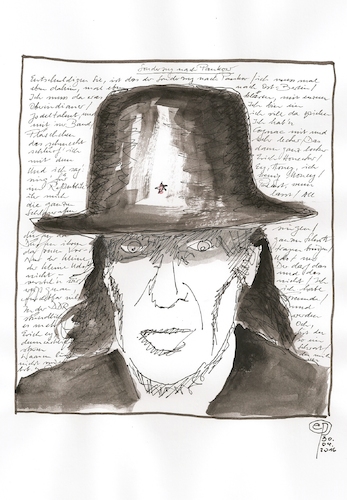 Cartoon: Udo Lindenberg 70 Jahre (medium) by Erwin Pischel tagged udo,lindenberg,rocksaenger,rockmusik,musiker,rockmusiker,schriftsteller,kunstmaler,schlagzeuger,panikorchester,schalmei,lederjacke,sonderzug,pankow,berlin,ostberlin,pischel