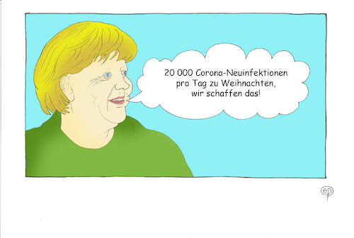 Cartoon: Wir schaffen das! (medium) by Erwin Pischel tagged corona,covid,merkel,neuinfektionen,infektionen,virus,viren,epidemie,pandemie,weihnachten,bundeskanzlerin,inzidenz,inzidenzzahlen,maske,mundnasenschutz,lockdown,shutdown,prophylaxe,infektionskette,intensivstation,krankenhaus,krankenhausbett,pischel