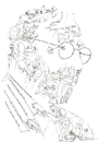 Cartoon: Alvaro Siza Vieira Hommage (small) by Erwin Pischel tagged alvaro,siza,vieira,architekt,architektur,pritzker,prize,praemium,imperiale,escola,do,porto,mies,van,der,rohe,award,of,european,architecture,brick,prince,wales,pischel,portugal