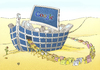 Cartoon: Google Arche Noah (small) by Erwin Pischel tagged google,arche,noah,schiff,boot,medien,buch,bücher,digitalisierung,book,ebook,bibliothek,bücherei,segel,wüste,bibel,bildschirm,iphone,pischel