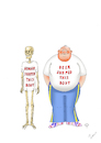 Cartoon: Hunger Shaped this Body (small) by Erwin Pischel tagged hunger,hungertote,ernaehrung,ernaehrungskrise,lebensmittel,lebensmittelversorgung,hungersnot,not,merasmus,skelett,abmagerung,shirt,bier,bierbauch,jogginghose,sneapers,verfettung,fett,körper,body,nahrungsmangel,überernährung,gewichtsabnahme,gewichtszunahme,knochen,pischel