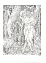 Cartoon: Modern Fall of Man (small) by Erwin Pischel tagged sündenfall dürer adam eva schlange gentechnologie gentechnik dna transgene lebewesen genmanipulation pischel