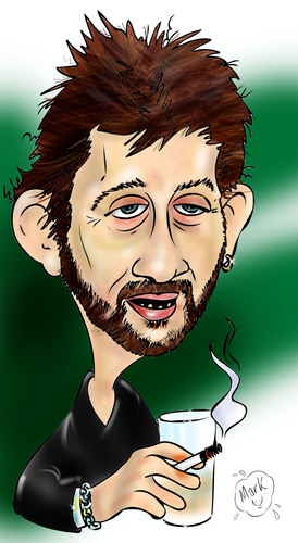 Cartoon: Shane MacGowan (medium) by Mark Anthony Brind tagged mark,macgowan,shane,brind,caricature