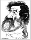 Cartoon: caricature of saddam (small) by jkaraparambil tagged saddam,hussain,iraq,war,kuwait,iran,2003,us,bush,caricature,jkarapmbil,jophy,jacob,joseph,karaparambil,edmonton,caricaturist,artist,alberta