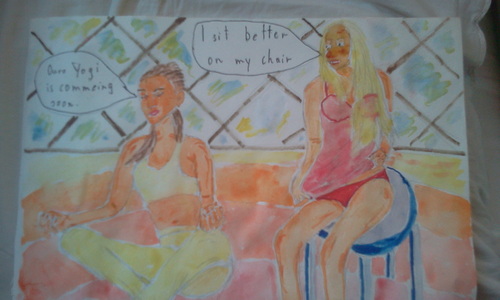 Cartoon: Yoga (medium) by Casanova tagged cult