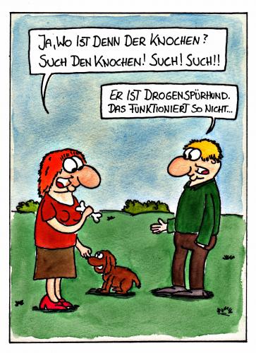 Cartoon: Drogenspürhund (medium) by spass-beiseite tagged drogenspürhund,drogen,knochen,hund,tier,haustier,beiseite,spass,unterhaltung,panel,fun,illustration,design,pointe,kunst,comicstrips,comictagebuch,tagebuch,comic,cartoons,cartoon,witz,bildwitz